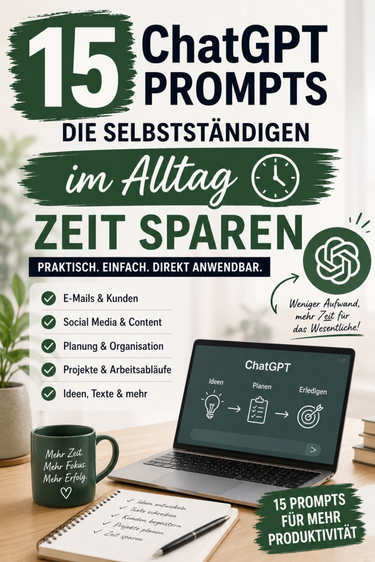 15 ChatGPT Prompts für Selbstständige, die Zeit sparen